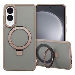 Accezz Ring Stand Backcover met MagSafe Samsung Galaxy S25 Edge - Bruin