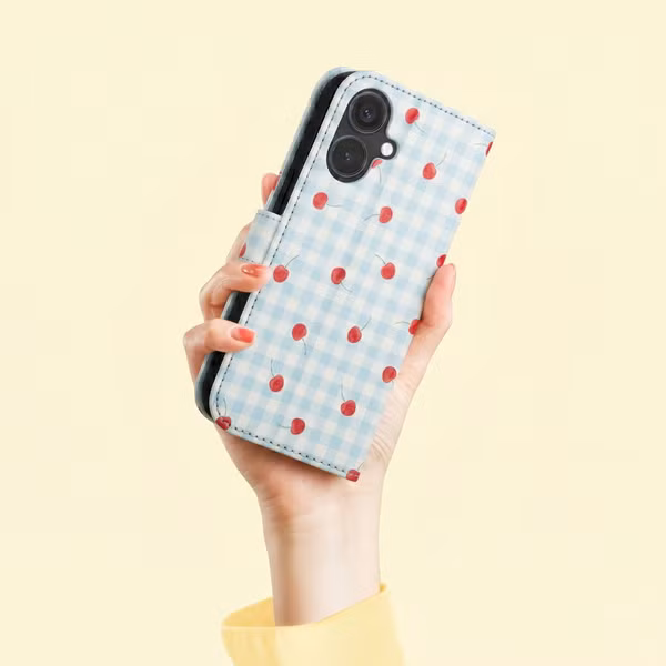 imoshion Design Bookcase Samsung Galaxy A57 (5G) - Cherry Check