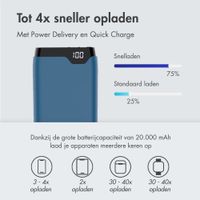 imoshion Powerbank 20.000 mAh - Quick Charge en Power Delivery - Blauw