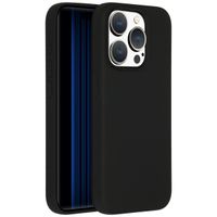 Accezz Liquid Silicone Backcover iPhone 15 Pro - Zwart