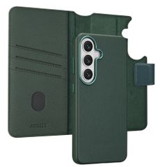 Accezz 2-in-1 Leather Bookcase with MagSafe Samsung Galaxy S26 - Cedar Green