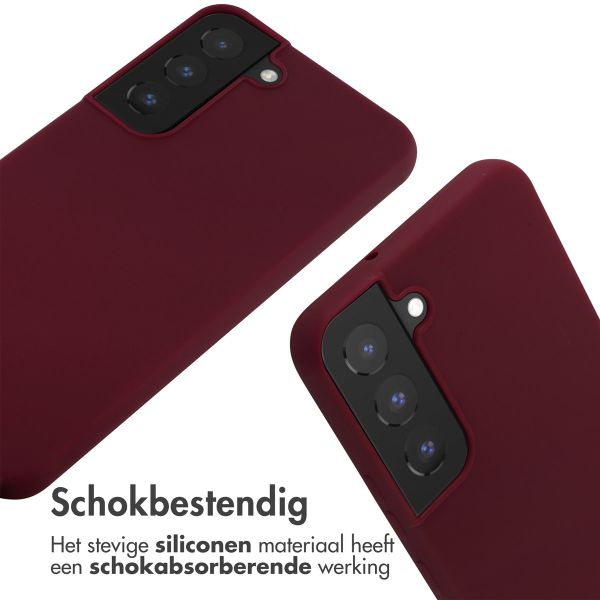 imoshion Siliconen hoesje met koord Samsung Galaxy S22 - Donkerrood