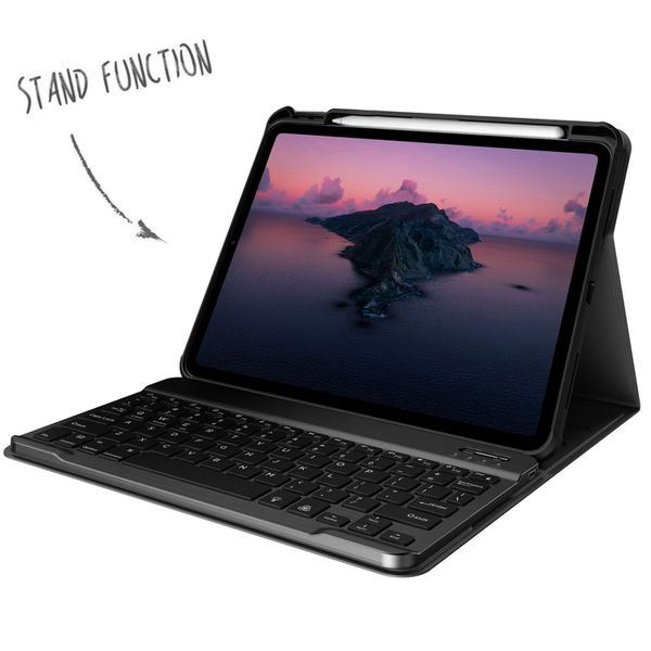 Accezz Bluetooth Keyboard Book Case Apple iPad Air 11 inch (2026) M4 / (2025) M3 / (2024) M2 / Air 5 (2022) / Air 4 (2020) / Pro 11 (2018/2020/2021/2022) - QWERTY / NL - Black