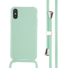 imoshion Siliconen hoesje met koord iPhone X / Xs - Mintgroen