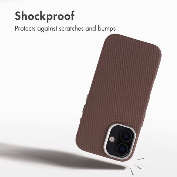 Accezz Mesh Back Cover with MagSafe Apple iPhone 17 - Brown