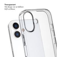 Selencia Backcover met afneembare haakjes Apple iPhone 17 - Transparant
