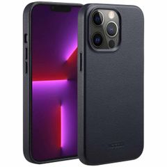 Accezz Leather Back Cover with MagSafe Apple iPhone 13 Pro - Onyx Black