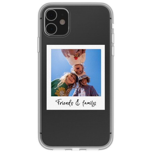 Gepersonaliseerd hoesje met polaroid iPhone 11 - Transparant