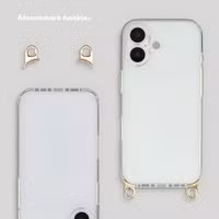 Selencia Backcover met afneembare haakjes Apple iPhone 17 - Transparant