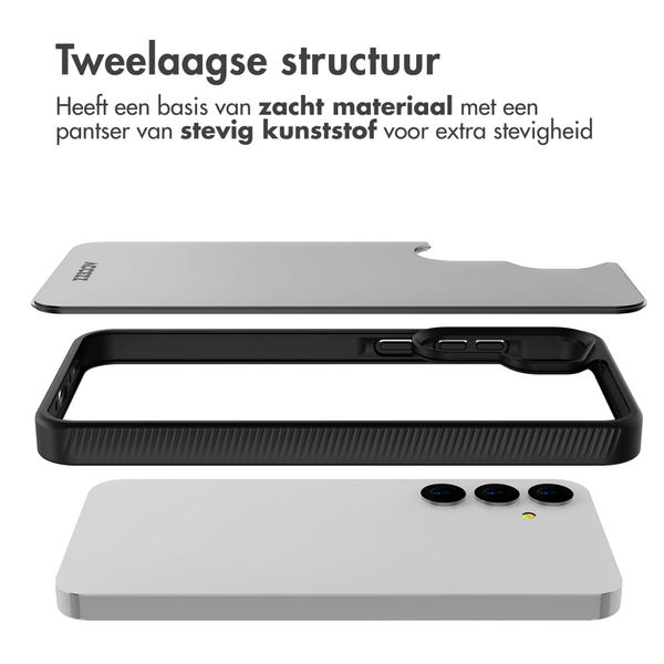Accezz Rugged Frosted Backcover Samsung Galaxy A35 - Zwart