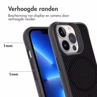 imoshion Rugged Hybrid Carbon Case met MagSafe Apple iPhone 13 Pro - Zwart