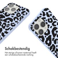 imoshion Siliconen design hoesje met koord Apple iPhone 15 Pro - Animal Lila