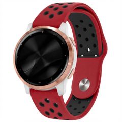 imoshion Siliconen sportbandje  - Universeel 18 mm aansluiting - Red & Black