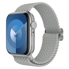 imoshion Nylon geweven bandje Apple Watch Series 1 t/m 9 / SE (38/40/41 mm) | Series 10 / 11 (42 mm) - Grijs
