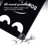 imoshion Design Trifold Case Apple iPad Pro 13 (2025) M5 / (2024) M4 - Don't touch