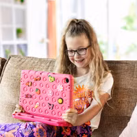 imoshion Kidsproof tablethoes met afneembare dolls Samsung Galaxy Tab A11 Plus / A9 Plus - Roze