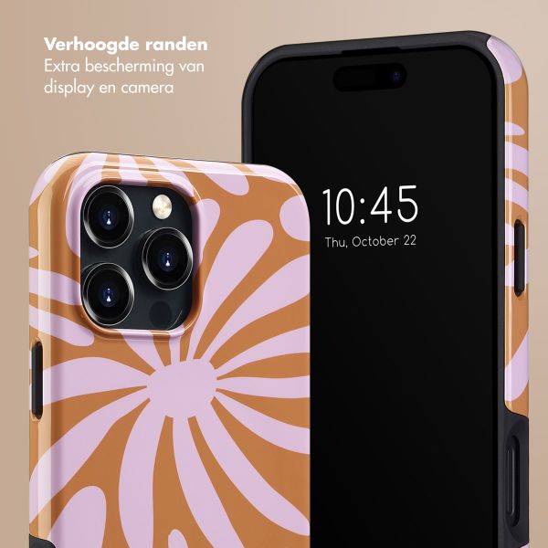 Selencia Vivid Backcover met MagSafe Apple iPhone 16 Pro Max - Modern Bloom Pink