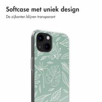 imoshion Design hoesje iPhone 13 - Leaves Line-Art