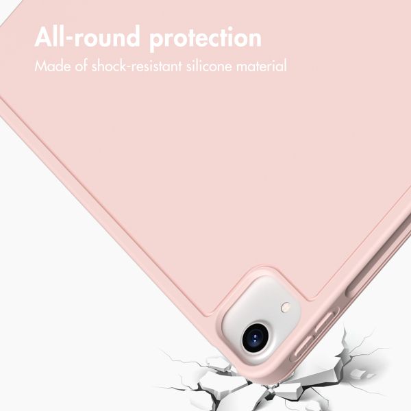 Accezz Smart Silicone Book Case Apple iPad Air 13 inch (2026) M4 / (2025) M3 / (2024) M2 - Pink