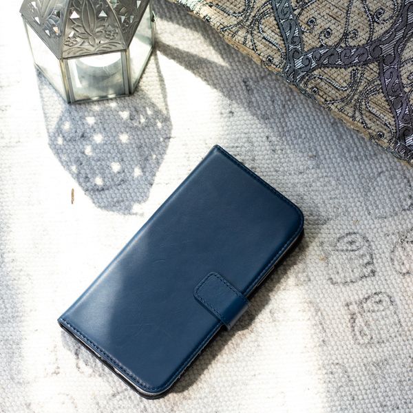Selencia Echt Leren Bookcase Apple iPhone 11 - Blauw