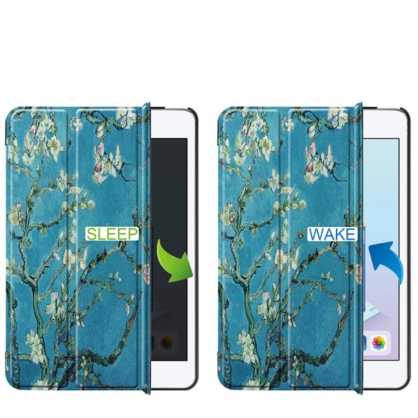 imoshion Design Trifold Bookcase iPad Mini 5 (2019) / Mini 4 (2015) - Green Plant Design