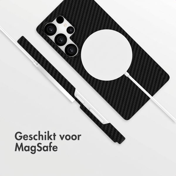Accezz MagSafe Kevlar® Backcover Samsung Galaxy S25 Ultra - Zwart