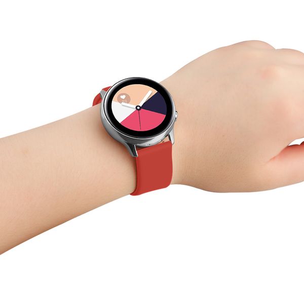 imoshion Siliconen bandje Samsung Galaxy Watch 4 / 5 / 6 / 7 / FE (20 mm) - Rood