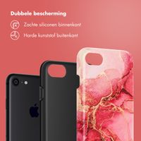 Selencia Vivid Tough Backcover iPhone SE (2022 / 2020) / 8 / 7 - Rosy Marble