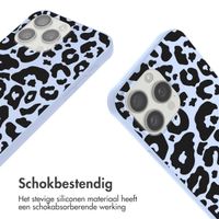 imoshion Siliconen design hoesje met koord Apple iPhone 15 Pro Max - Animal Lila
