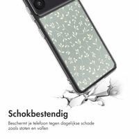 imoshion Design hoesje Samsung Galaxy S26 Plus - Smoke Green Flowers