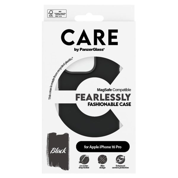 CARE by PanzerGlass Fashion Backcover MagSafe iPhone 16 Pro - Zwart