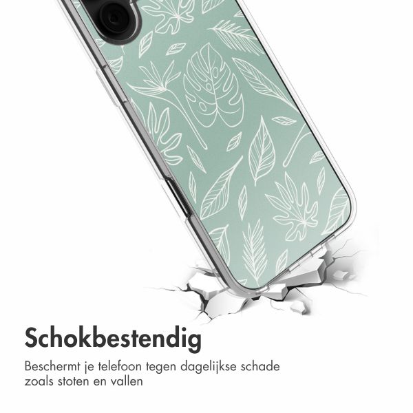 imoshion Design hoesje Apple iPhone 16 - Leaves Line-Art