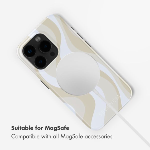 Selencia Vivid Back Cover with MagSafe Apple iPhone 15 Pro - Desert Waves Beige