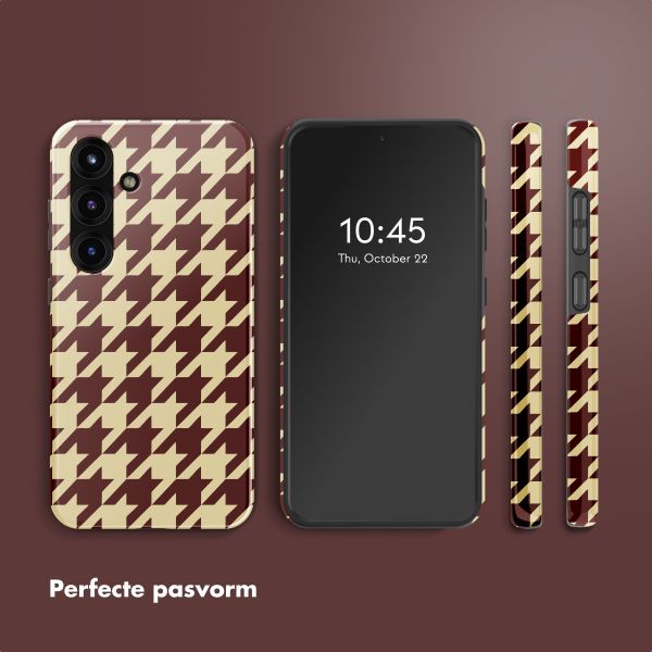 Selencia Vivid Backcover Samsung Galaxy S25 - Pied-de-Poule