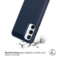 imoshion Brushed Backcover Samsung Galaxy A55 - Donkerblauw