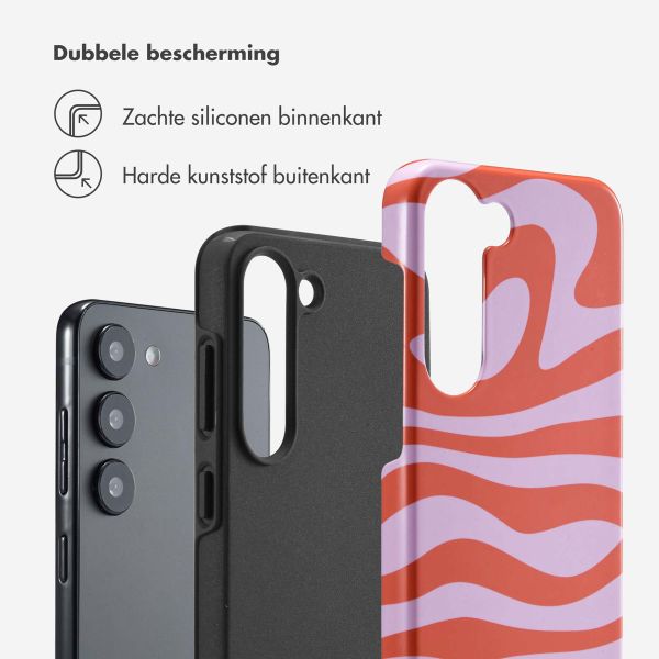 Selencia Vivid Backcover Samsung Galaxy S23 - Dream Swirl Pink