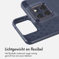 imoshion Brushed Backcover Motorola Edge 70 Fusion - Donkerblauw