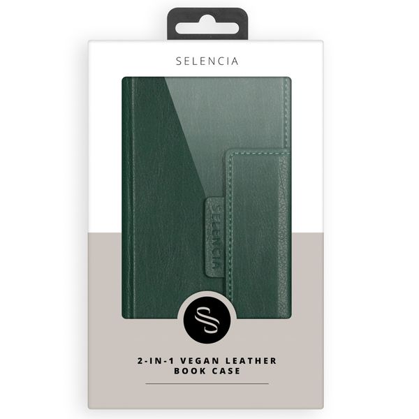 Selencia 2-in-1 Uitneembare Vegan Lederen Bookcase iPhone 11 - Groen