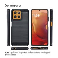 imoshion Brushed Backcover Motorola Moto G15 / G15 Power - Zwart