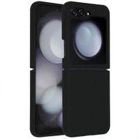Accezz Liquid Silicone Backcover Samsung Galaxy Z Flip 5 - Zwart