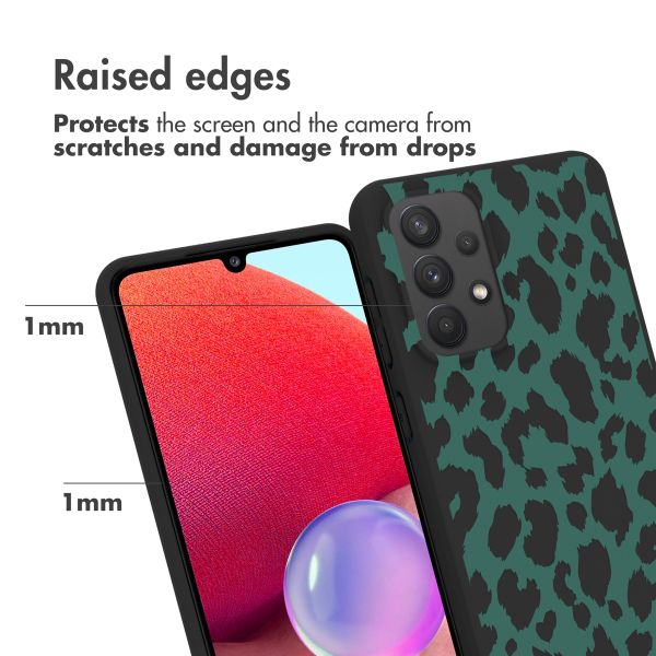 imoshion Design hoesje Samsung Galaxy A33 - Luipaard - Groen / Zwart