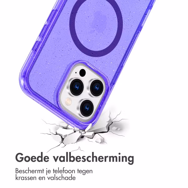 imoshion Sparkle Backcover met MagSafe Apple iPhone 16 Pro - Glitter Paars