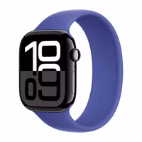 Apple Siliconen solobandje Apple Watch Series 1 - 9 / SE (38/40/41 mm) - Maat 8 - Ultramarine