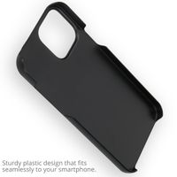 Ontwerp je eigen Apple iPhone 13 Pro Max hardcase hoesje - Zwart