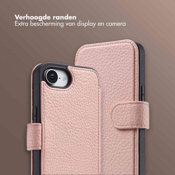Selencia Riva Bookcase met MagSafe en Koord Apple iPhone 16e - Old Pink