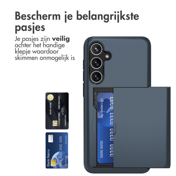 imoshion Backcover met pasjeshouder Samsung Galaxy A55 - Donkerblauw