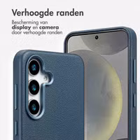 Accezz MagSafe Leather Backcover Samsung Galaxy S25 Plus - Nightfall Blue