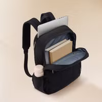 Selencia Vaya Puffy Laptop Rugzak 16 inch - Midnight Black