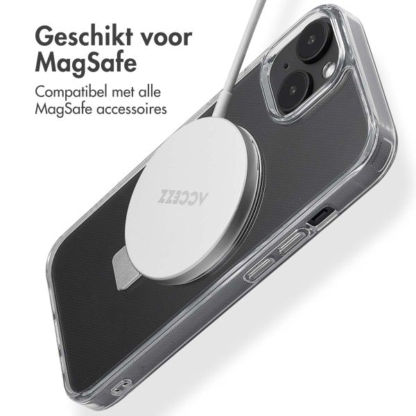 Accezz Ring Stand Backcover met MagSafe Apple iPhone 14 - Transparant