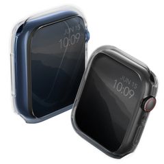 Uniq 2x Glase Apple Watch Case 7-9 - 45 mm - Clear / Smoke